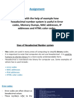 Uses of Hexadecimal