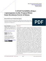 An Assessment of Soil Variability Along A Toposequence in The Tropical Moist Semi-Deciduous Forest of Ghana