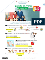 A1 Quiz La Famille en France Correction Les Fées Du Fle