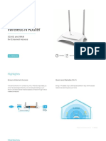 Fisa Tehnica Router Portabil Wireless TP-Link TL-MR3420 3G 4G 5 Porturi 300 Mbps