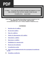 Taller para Resolucion Alternativa de Conflictos