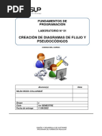 Lab 01 - Creación de Diagramas de Flujo y Pseudocódigos 