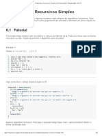 6 Algoritmos Recursivos Simples - Uma Introdução À Programação Com o R