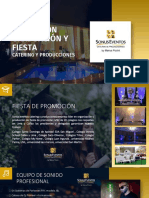 Cotización Graduación y Fiesta Sonus Eventos Catering y Producciones