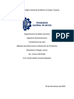 Métodos Numéricos para La Resolución de Problemas de Transferencia de Calor