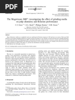 The Magotteaux Mill® - Investigating The Effect of Grinding Media On Pulp Chemistry and Flotation Performance