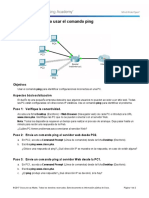 9.2.3.3 Packet Tracer - Using The Ping Command