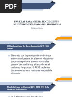 Prueba para Medir Rendimiento Academico en Honduras