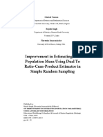 Improvement in Estimating The Population Mean Using Dual To Ratio-Cum-Product Estimator in Simple Random Sampling