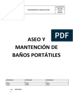 Procedimiento Baños Quimicos