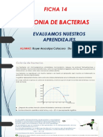 Alumno ROYER AROCUTIPA CATACORA Del 5to - B, MATEMATICA FICHA 14 - COLONIA DE BACTERIAS