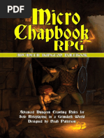 Micro Chapbook - Advanced Dungeons Rulebook