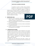 Plan de Salud y Seguridad Ocupacional