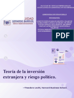 Teoría de La Inversión Extranjera y Riesgo Político. AFII