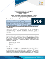 Guia de Actividades y Rúbrica de Evaluación - Fase 3 - Presenta La Solución Al Problema Del Circuito Con Amplificador Operacional