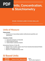 Chapter 2 Units Measurements and Stoichiometry