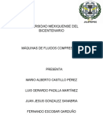 Universidad Mexiquense Del Bicentenario: Máquinas de Fluidos Compresibles