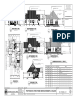 Front Elevation Right Side Elevation Section Thru Aa: Proposed One-Storey Three Bedroom Residential Building 2