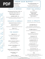 CA BREAKFAST BUFFET Menu 16nov2021