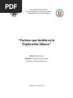 Constanza Guzmán - Factores Que Inciden en Exploración Minera