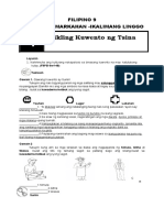 FIL.9 IKALAWANG MARKAHAN Week 5 2021