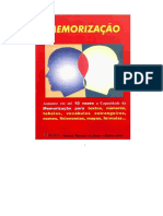 Curso MEMORIZA ÇO - Aumente em at 10 Vezes A Capacidadede Memorizar