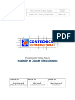 PTS 014 - Instalacion de Cubierta y Revestimientos