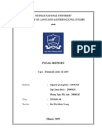 Final Report - Group 15 - Topic 15 - Financial Crisis of 2008