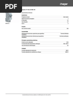 Hager NFN116 Ficha Técnica