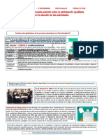 Sustentamos Nuestra Posición Sobre La Participación Igualitaria en La Elección de Las Autoridades