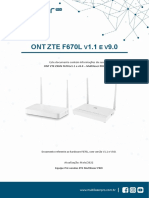 Guia - ONT F670L - Interface Web - V1.1 Vs V9.0