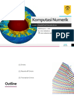 Lecture #2 Komnum - Roundoff Truncation Errors