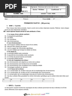 Devoir de Synthèse N°2 - SVT - 2ème Sciences (2019-2020) MR Salhi Mohamed