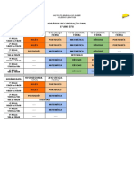 Horário Recuperação Final - 6º Ano