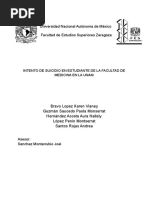 Suicidio Estudiante Universitario Facultad de Medicina UNAM