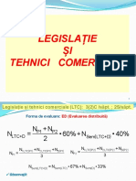 Legislație ȘI Tehnici Comerciale Legislație ȘI Tehnici Comerciale