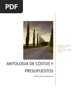 Antologia de Costos y Presupuestos