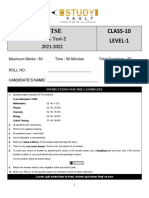 X NSTSE Level-1 Mock Test-2-5