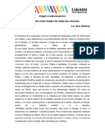 La Filosofía Como Madre de Todas Las Ciencias - Bettros