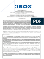 CIBOX - Document D'information