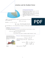 1 Directional Derivatives and The Gradient Vector