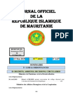 Journal Officiel de La Republique Islamique de Mauritanie: 15 Mai 2019 N°1437