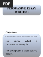 Persuasive Essay Writing