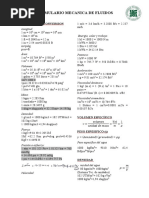 Formulario Mecanica de Fluidos