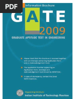 Information Brochure GATE 2009