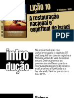 Lição 10 - A Restauração de Israel - Ebd Inteligente