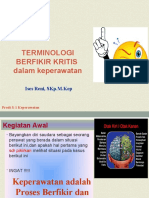 Terminologi Berfikir Kritis