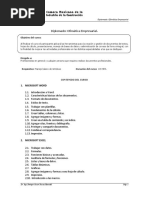 Temario Diplomado Ofimatica Empresarial