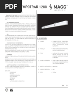 BL U Mini Empotrar 1200: 1. Descripción Y Aplicacion