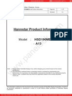 HSD190ME13 A13 HannStar